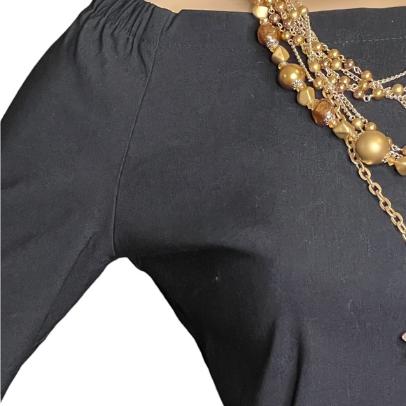 Zara Off-Shoulder Shift In Little Black Dress Season - Picture 4 of 8